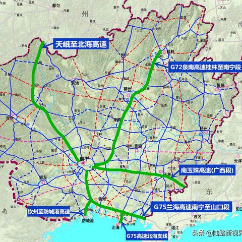 广西最新高速地图，探索交通新格局